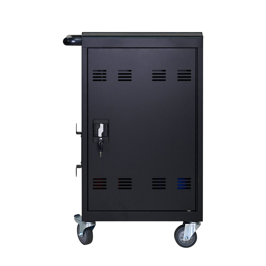 Tablet Laptop Device Basket for Mobile Charging Trolley - Black