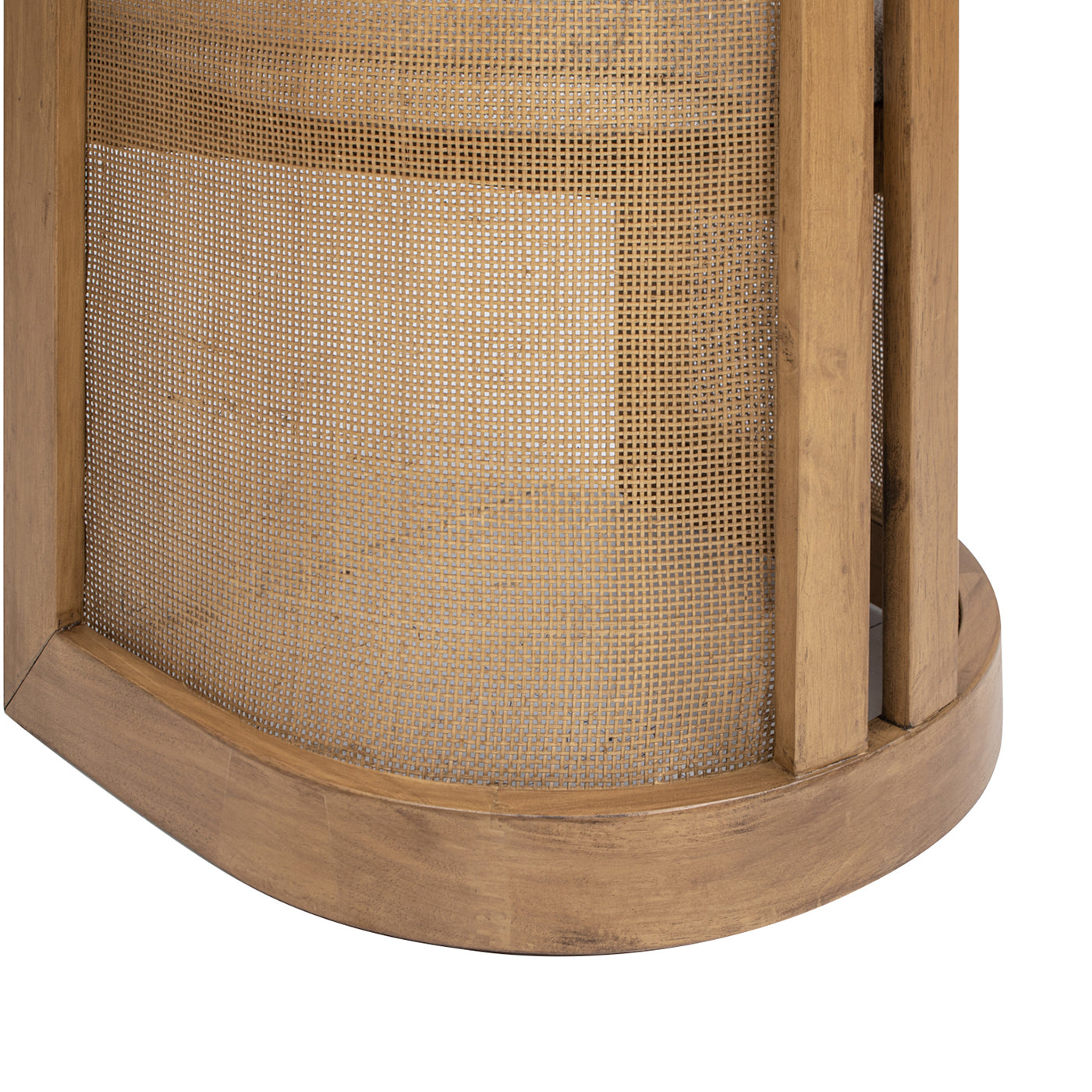 Lilith 20.5" Curved Rattan Upholstered Dining Chair