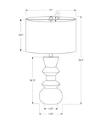Premium 26"h Table Lamp with Unique Geometric Design
