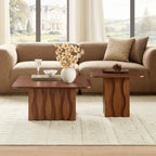 2-Piece Nesting Square Coffee Table Set