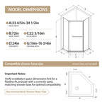 Neo-Angle Shower Door