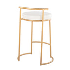 Round 26" Contemporary Fixed-Height Counter Stool