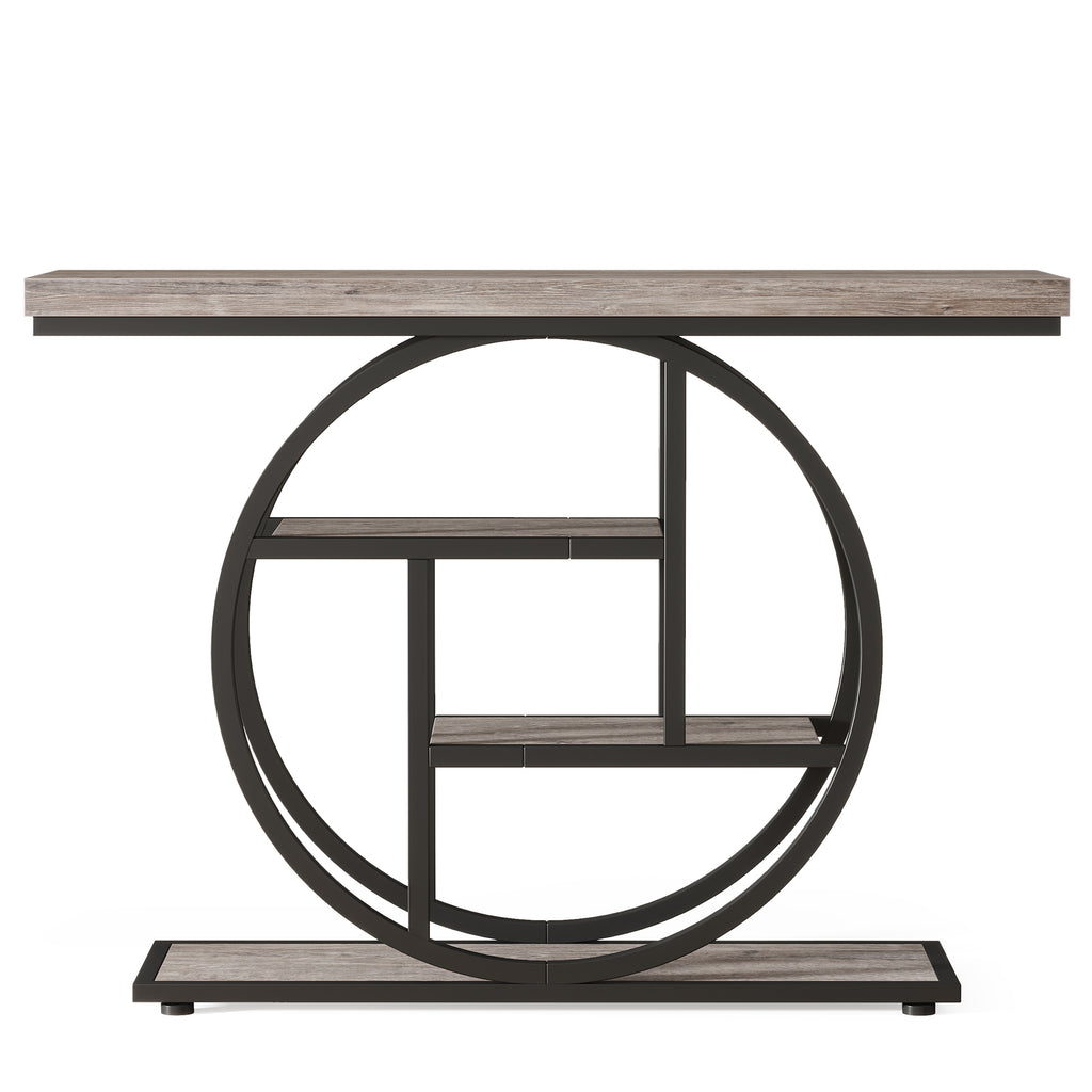 41.3" Industrial Console Table, 4-Tier