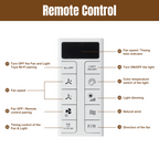 52-Inch Smart Ceiling Fan With Light and Remote Control
