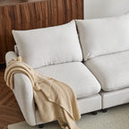69 in. 2-Seats Modular Sectional Sofa Corner Chair