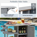Foldable Outdoor Kitchen Island