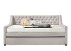 Lianna Fog Fabric Full Daybed & Twin Trundle
