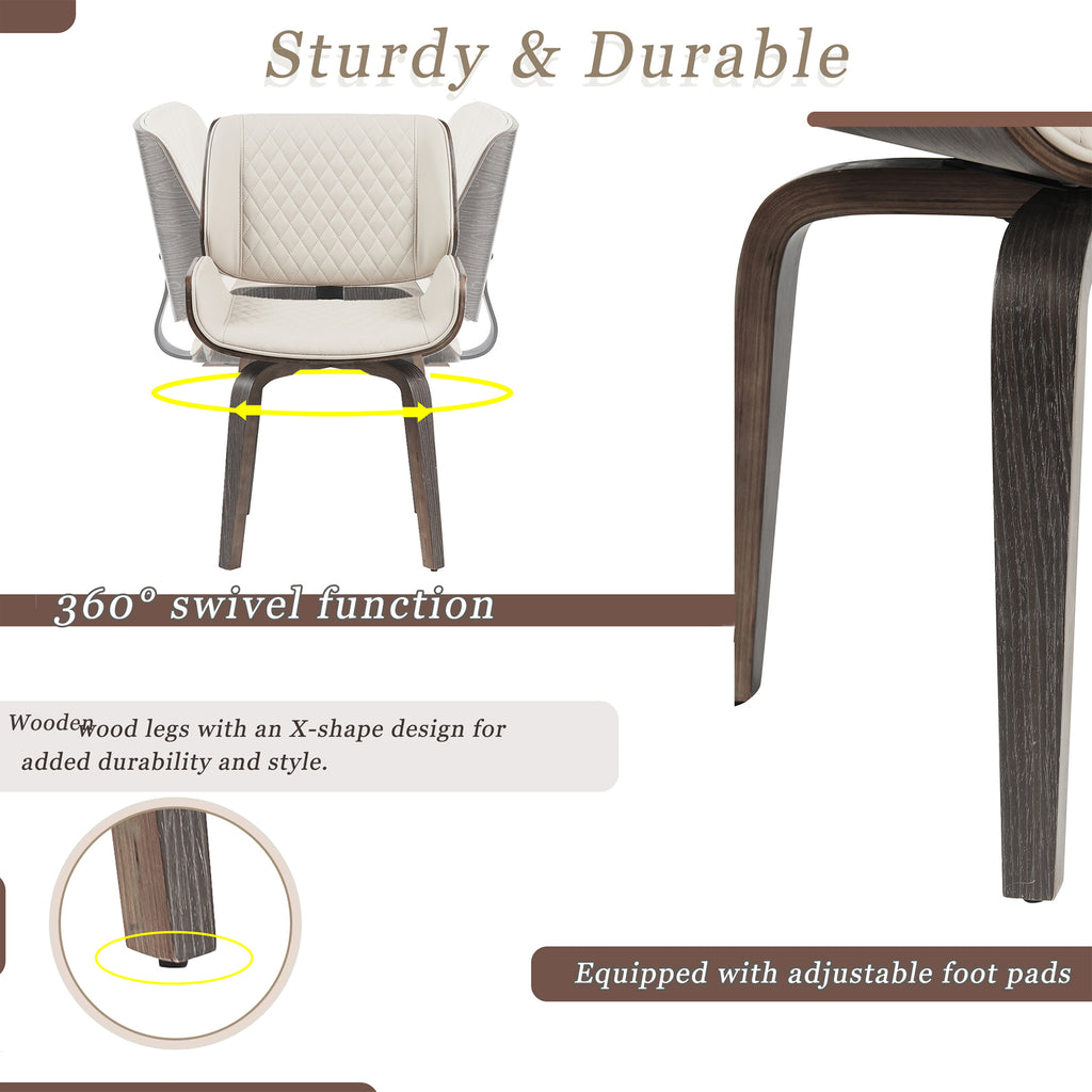Mid-Century Modern Dining Chair - Set of 2
