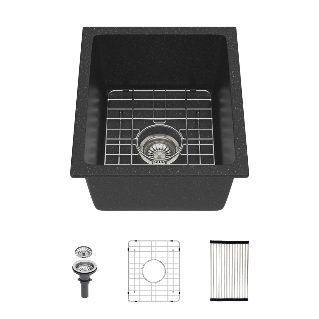 Quartz Kitchen Sink 14.82" x 17.55" x 8.38"