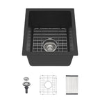 Quartz Kitchen Sink 14.82" x 17.55" x 8.38"