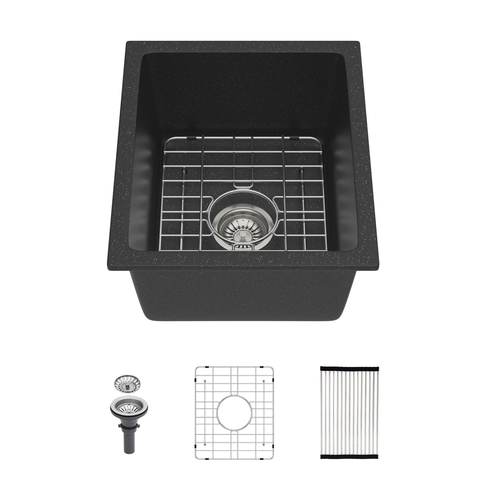 Quartz Kitchen Sink 14.82" x 17.55" x 8.38"