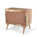 Stylish Mango Wood 2-Drawer 2-Door Cabinet