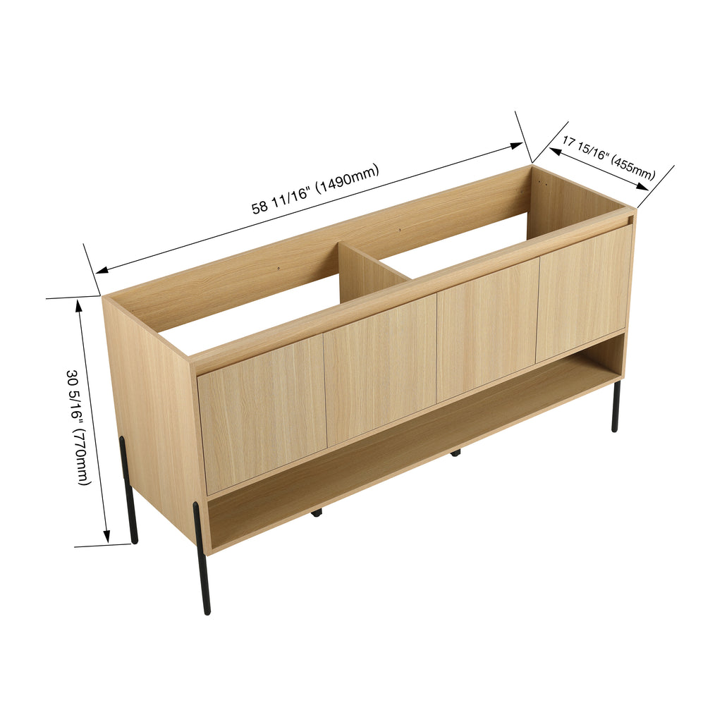 60" Freestanding Bathroom Vanity
