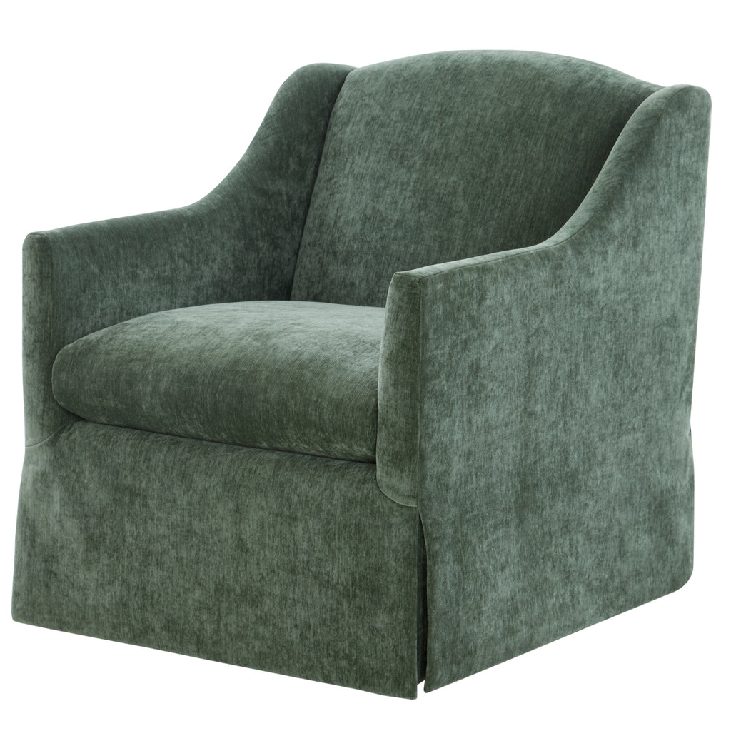 Luisa Skirted Swivel Accent Chair - Ivy