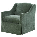 Luisa Skirted Swivel Accent Chair - Ivy