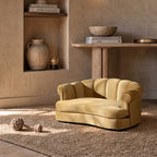 Halle 35.5" Rolled Arm Channel-Tufted Dog Sofa Bed