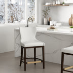 Blair Wood Upholstered Counter Stool