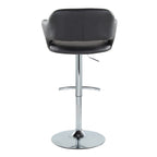 Contemporary Adjustable Barstool with Swivel