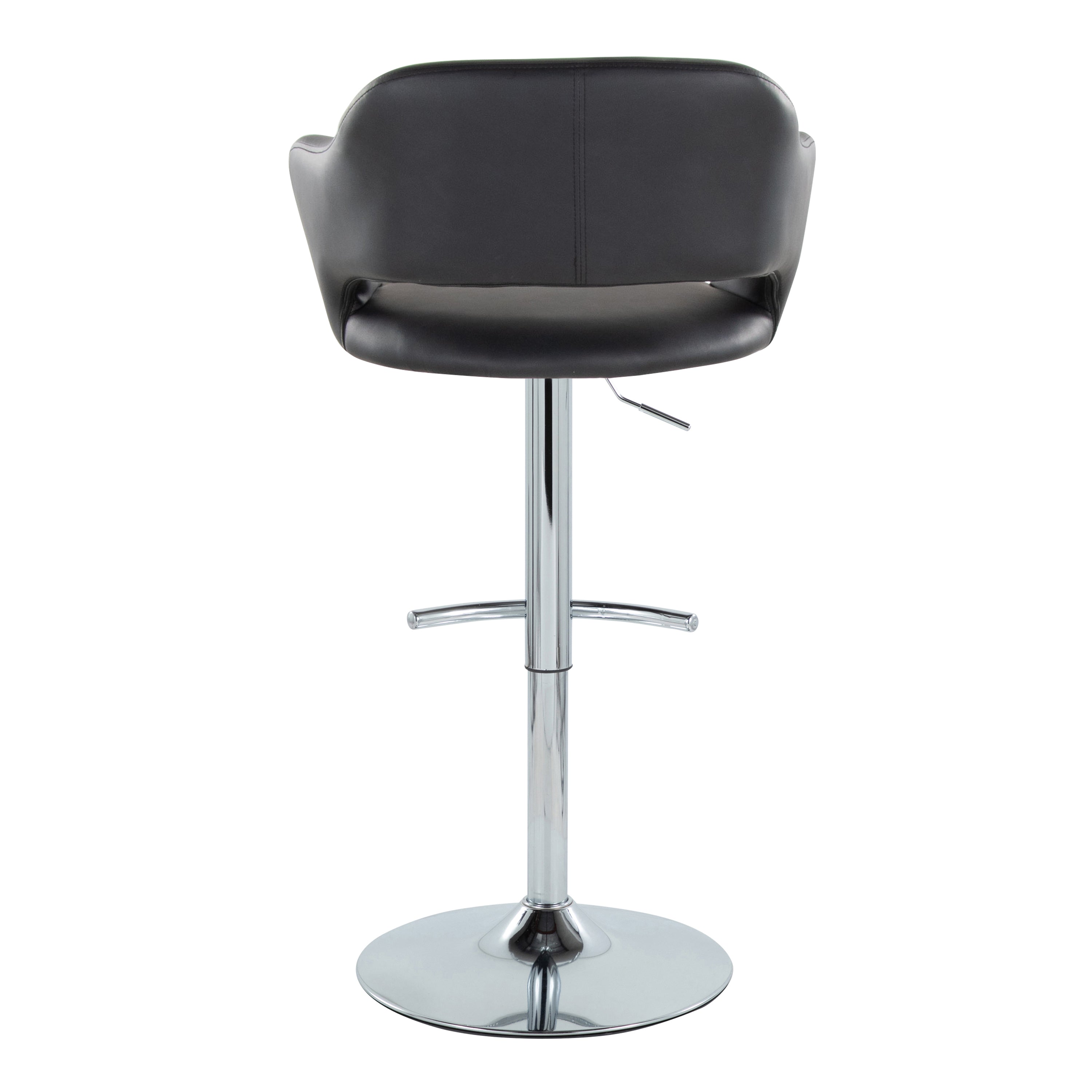 Contemporary Adjustable Barstool with Swivel