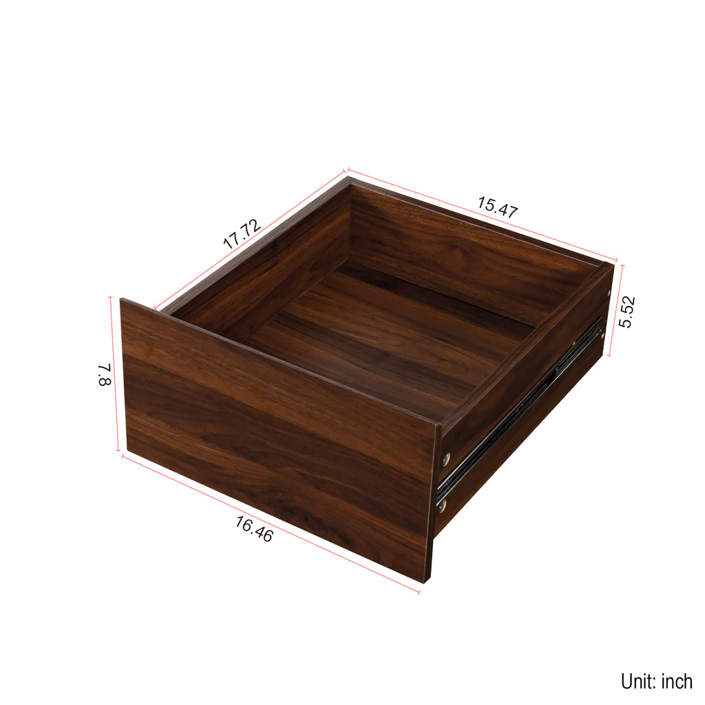 Computer Desk with Drawers - Modern Corner Home Office Storage