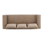 Algora 84.5 in. Modern Upholstered Velvet Sofa, Moss