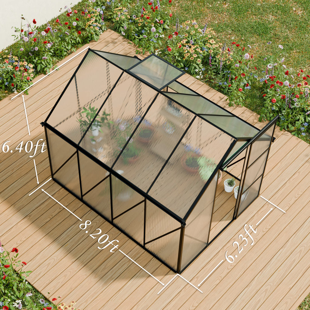 6x8 FT Polycarbonate Greenhouse