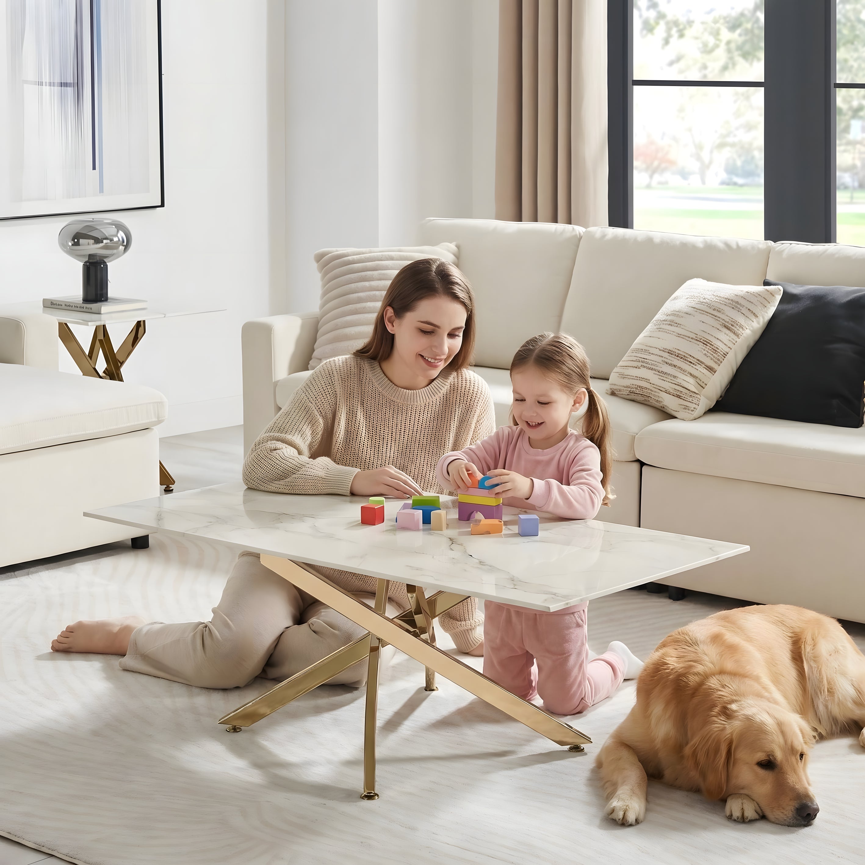 Faux Marble Table