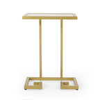 Modern Glam C-Shaped End Table
