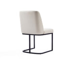 Serena Metal Vegan Leather Dining Chair