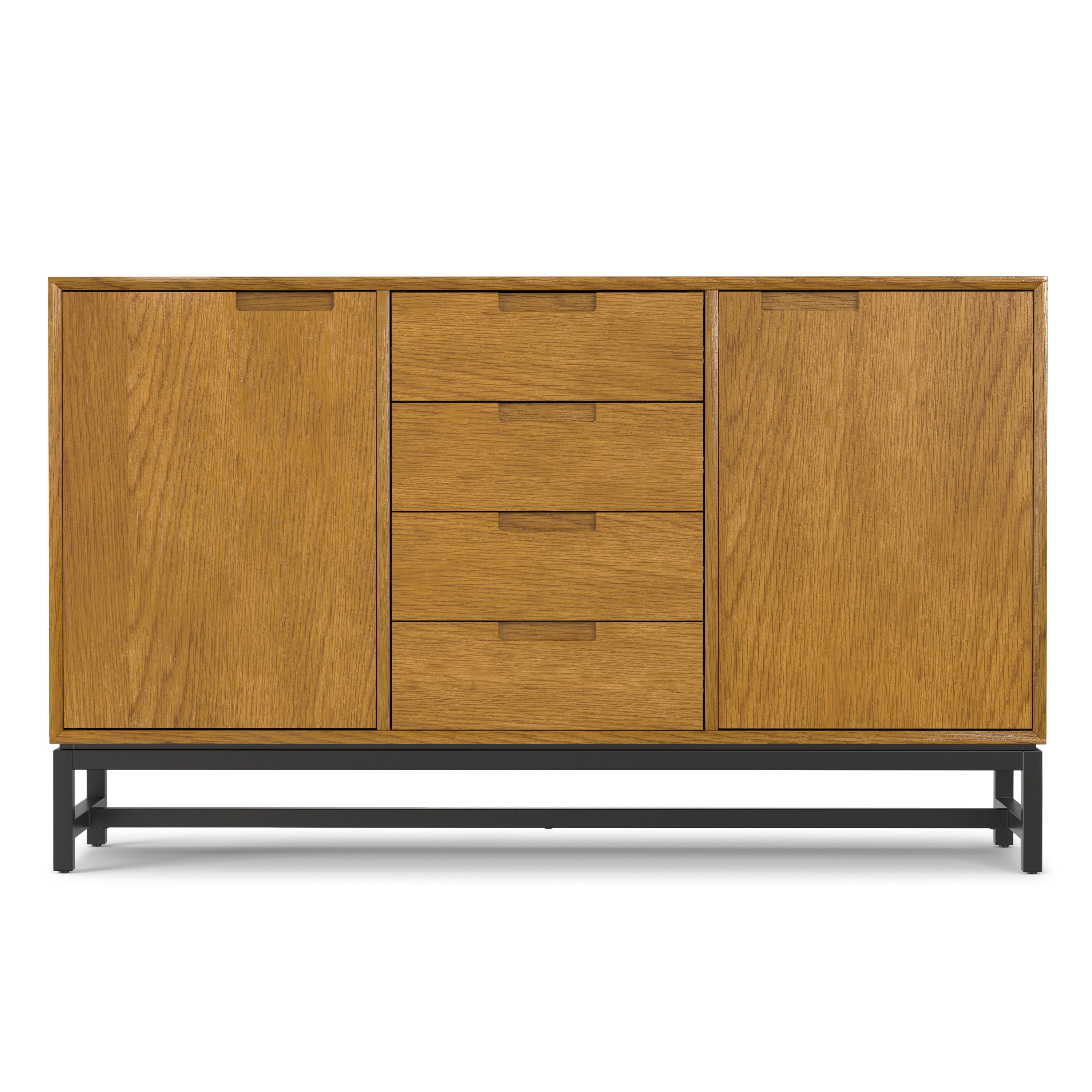 Banting 60 Inch Wide Mid Century Sideboard with Centre Drawers