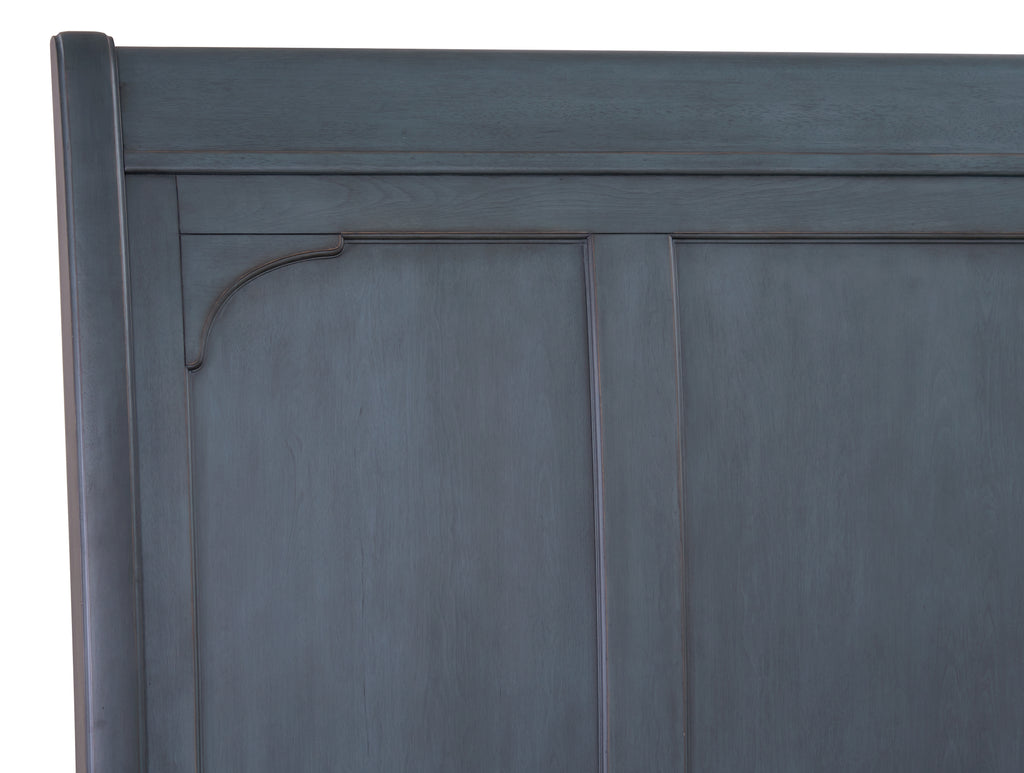America King Size Sleigh Bed, Corduroy
