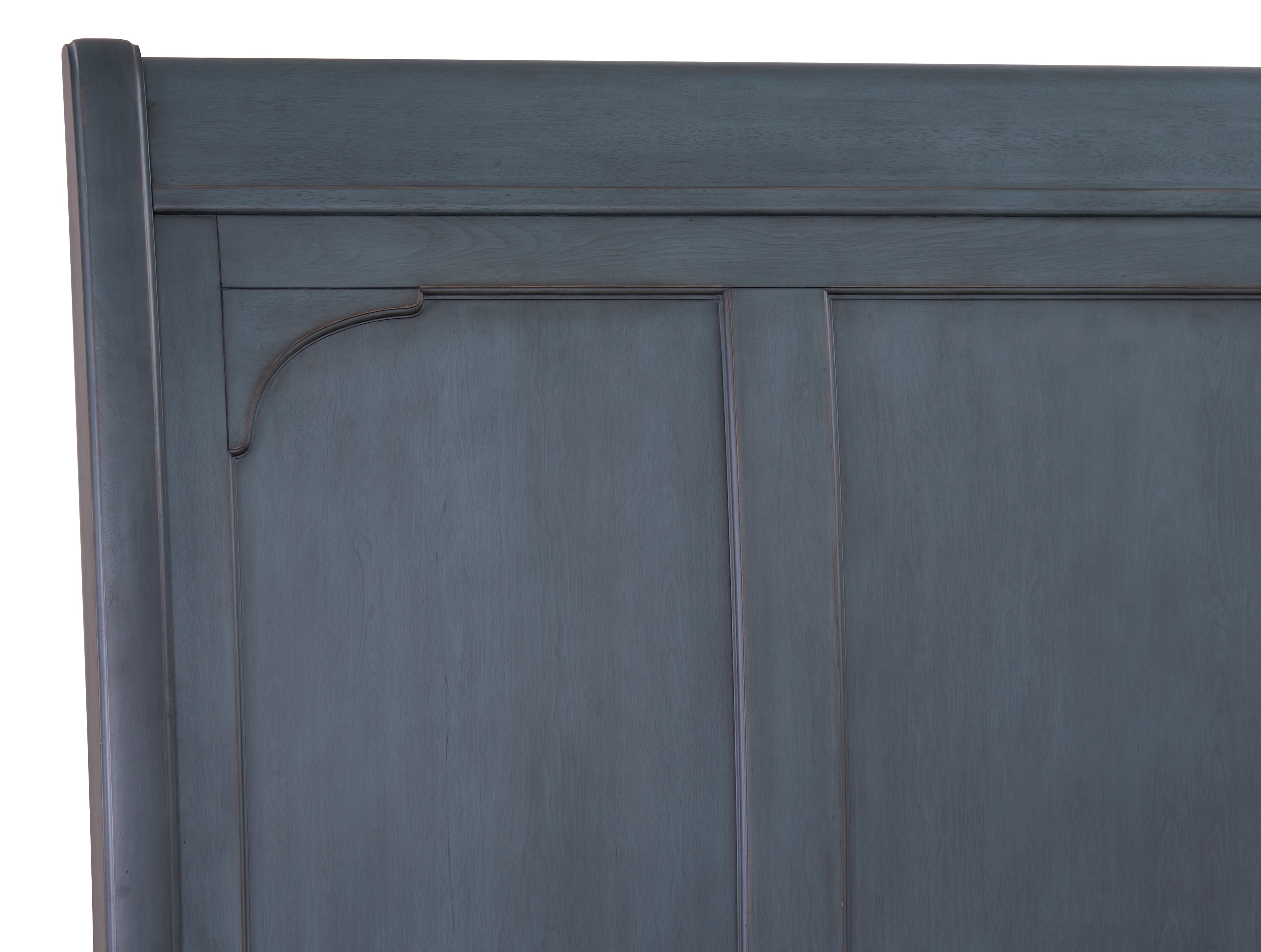 Americana Queen Size Sleigh Bed, Corduroy