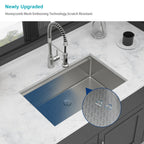 30" Undermount Kitchen Sink - 16 Gauge Stainless Steel Workstation
