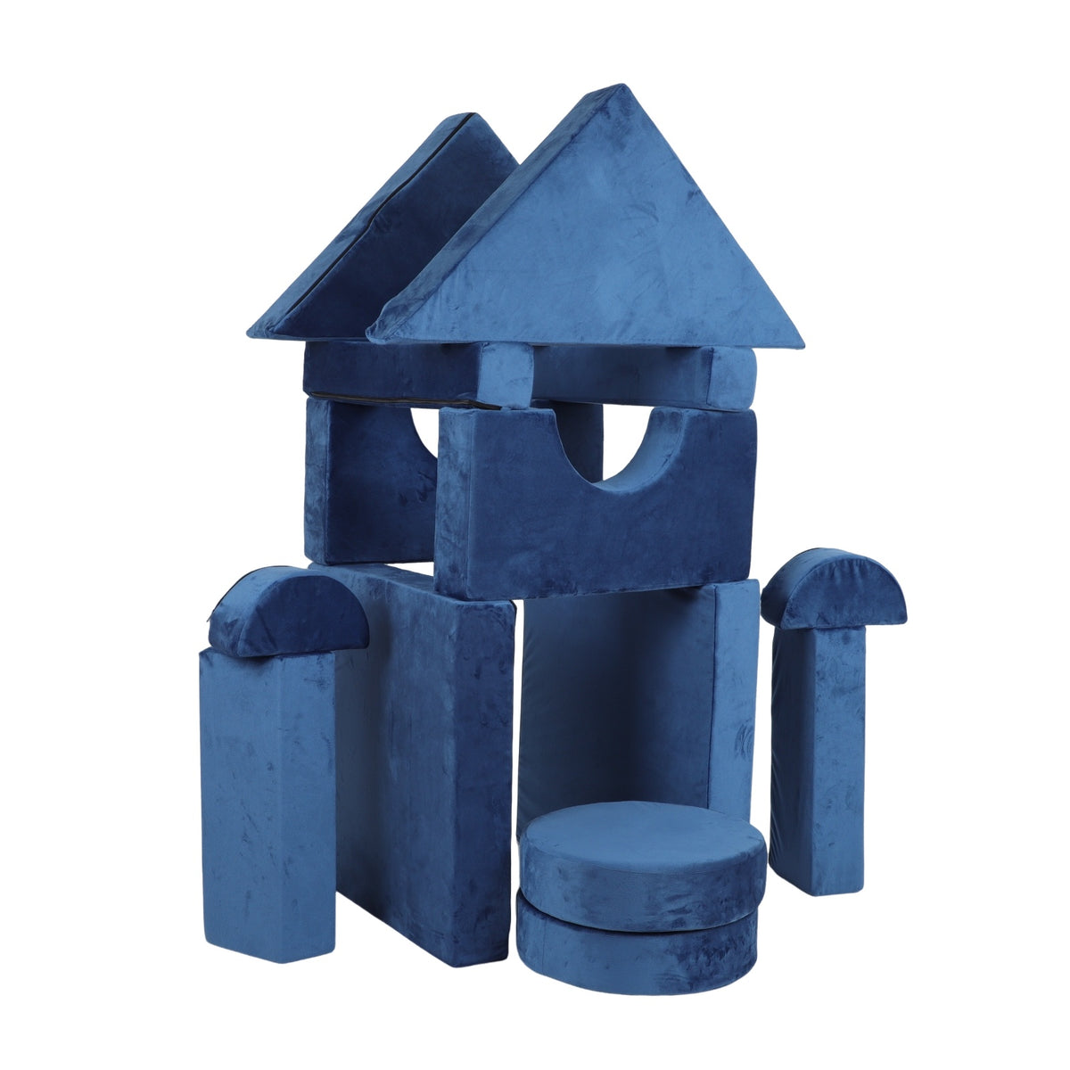 14-Piece Kids Modular Play Couch in Blue