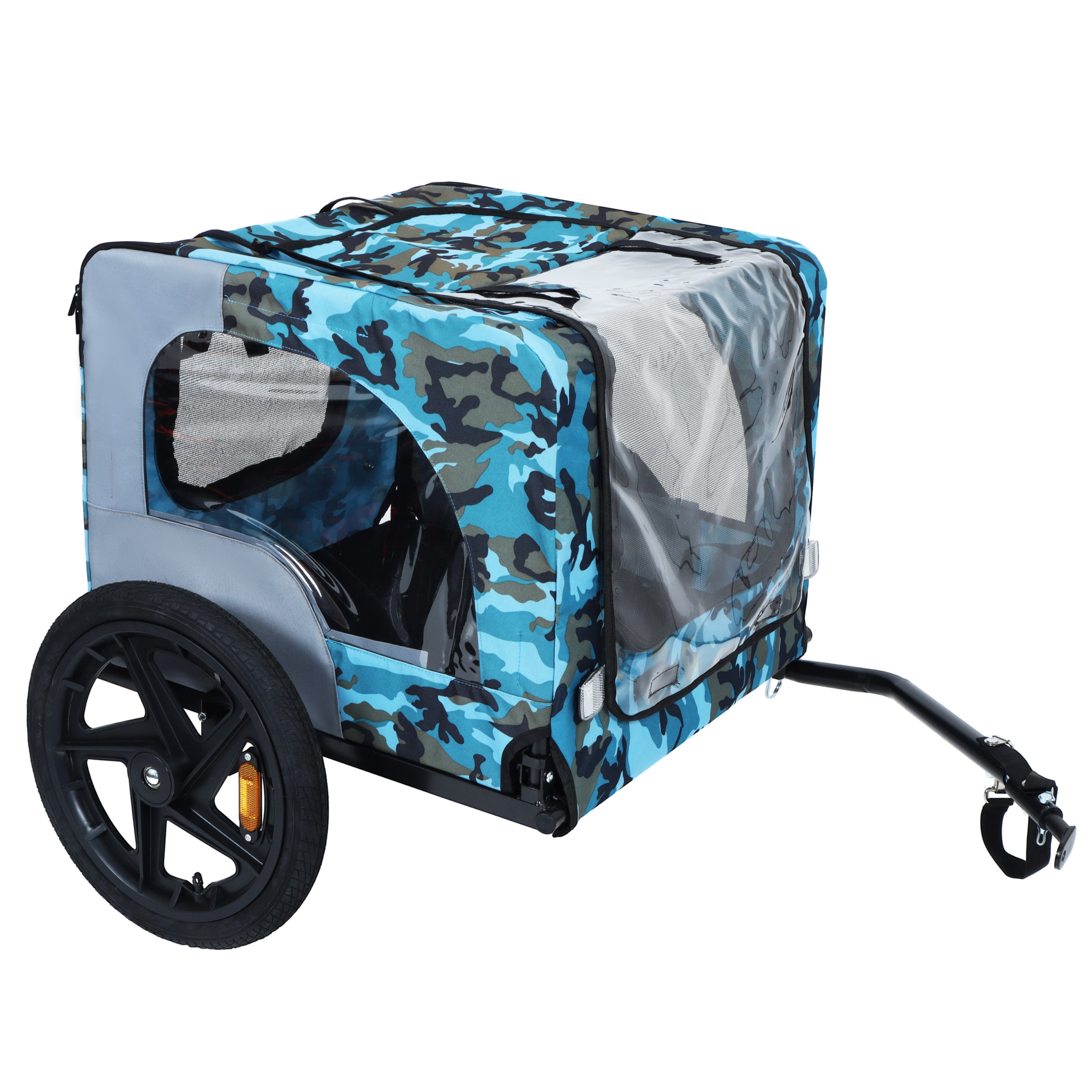 Outdoor Heavy Duty Collapsible Pet Bike Trailer