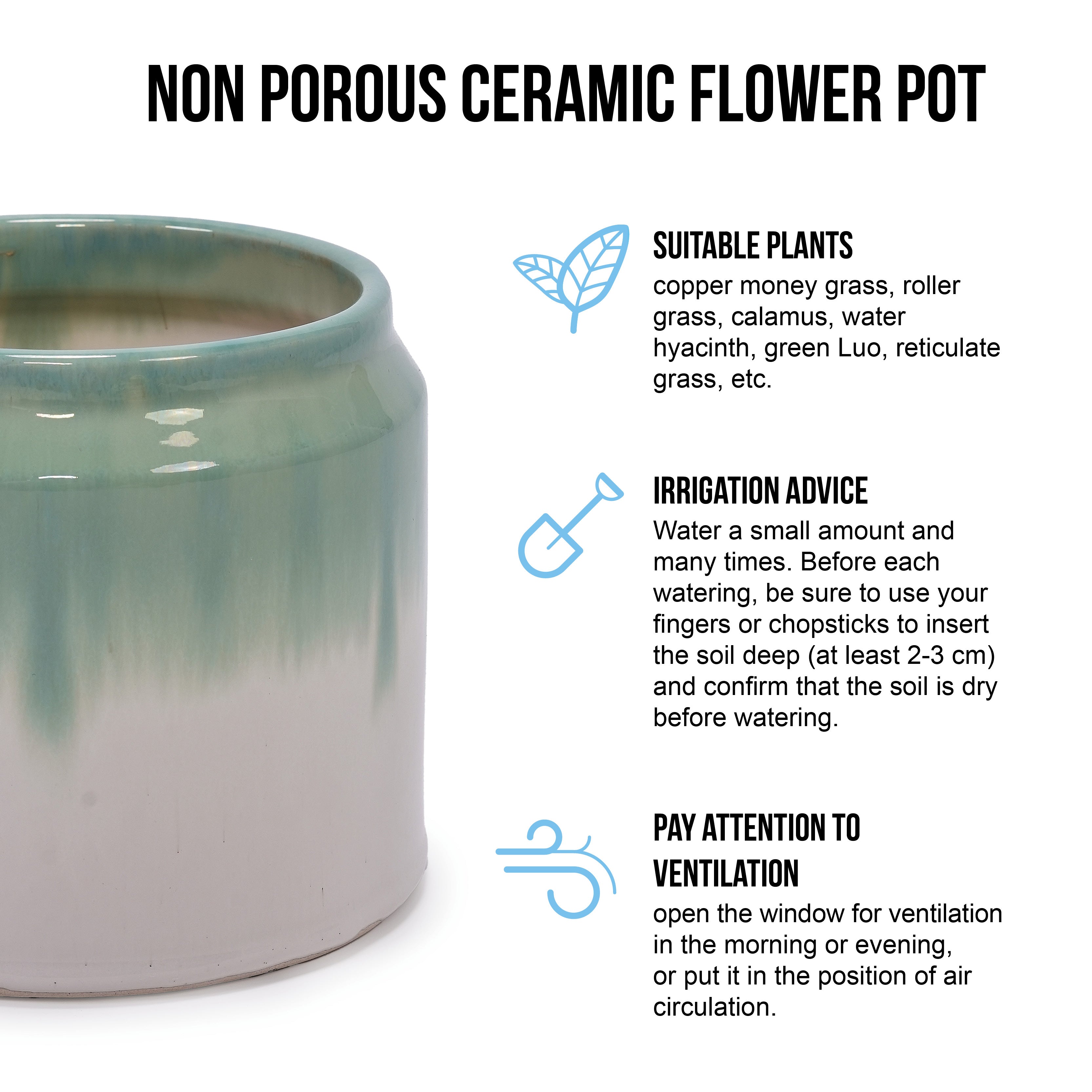 Handmade Ceramic Planter Set of 2