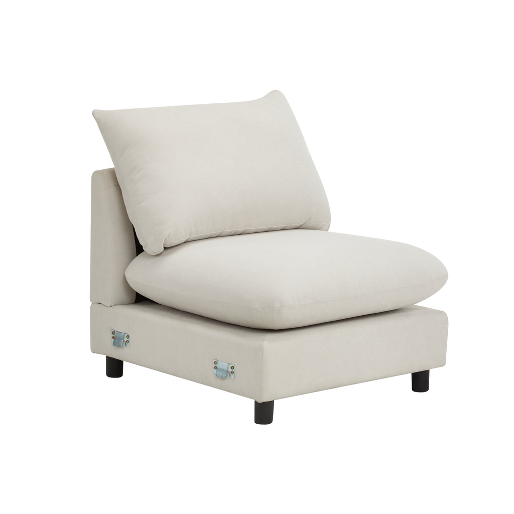 99 in. Oversize 5-Piece L Shaped Modular Free Combination Sectional Sofa