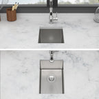 12 Inch Undermount Sink - 12" x 18" x 8" Stainless Steel