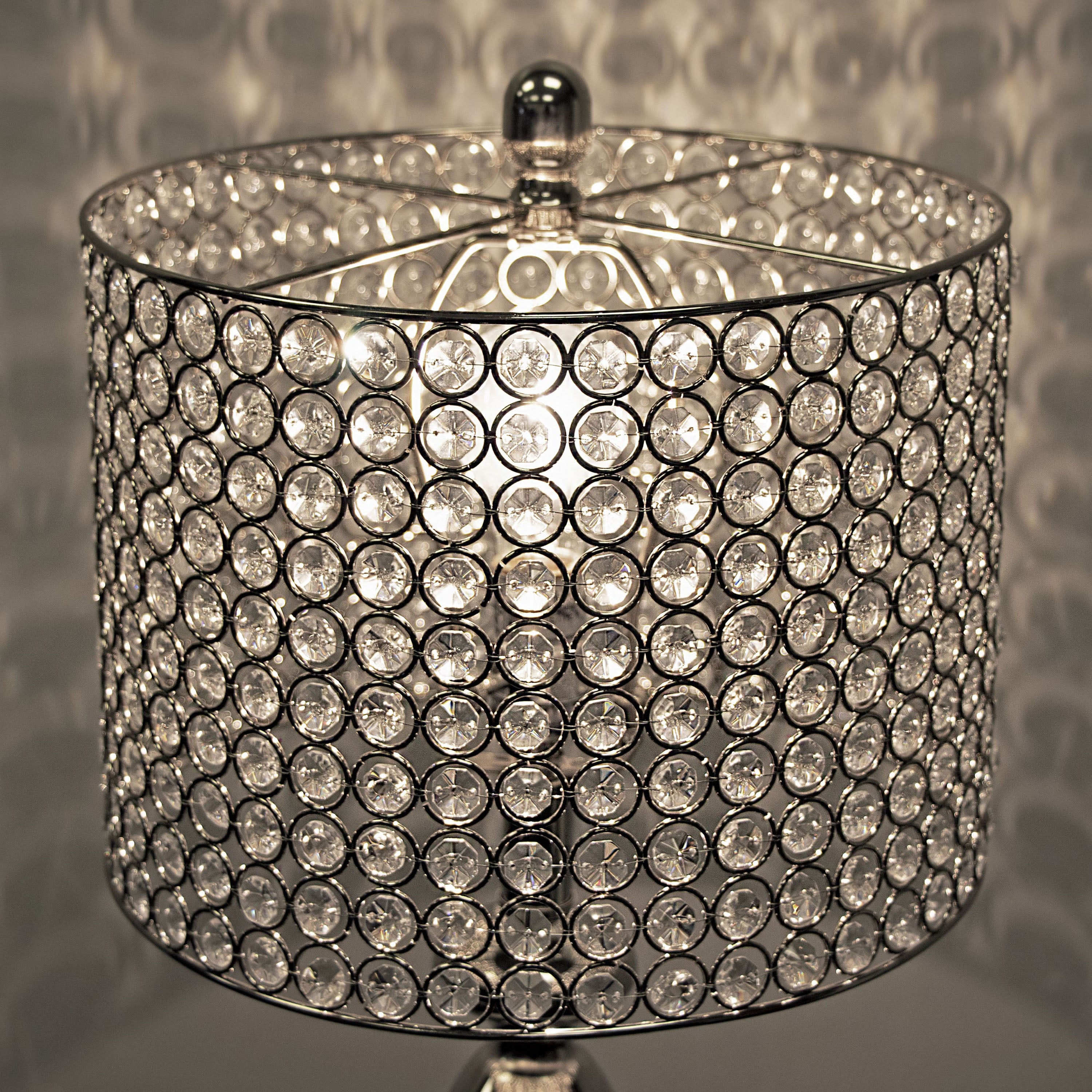 27" Contemporary Metal Table Lamp Set