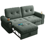 77-Inch Multi-Functional Convertible Sofa Bed