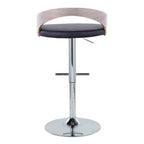 Contemporary Adjustable Height Barstool with Swivel