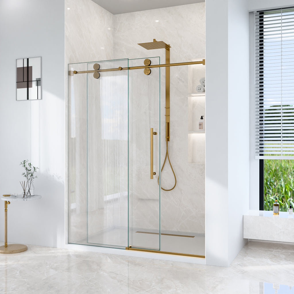 Frameless Single Sliding Shower Door