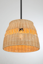 Essence Single Lights Pendant With Rattan Shade