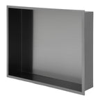 19" x 15" Stainless Steel Shower Niche in Gunmetal