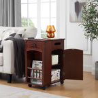 Powered Traditional End Table with Charging Station