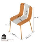 Summer 4-Pack Modern Striped Color Block Chairs