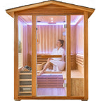 6000W Outdoor Traditional Steam Sauna With Fragrant Cedar Wood