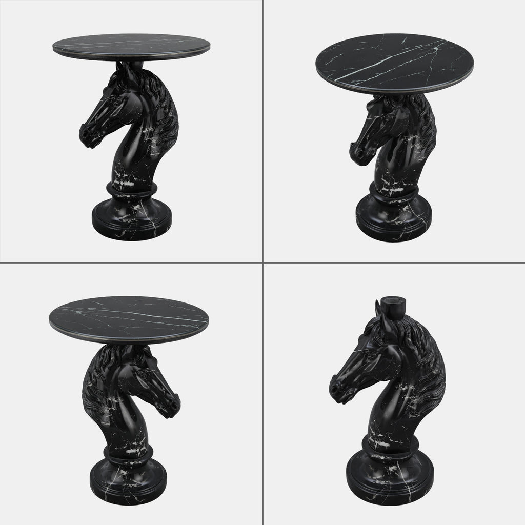 Horse Head Accent Table Animal Statue
