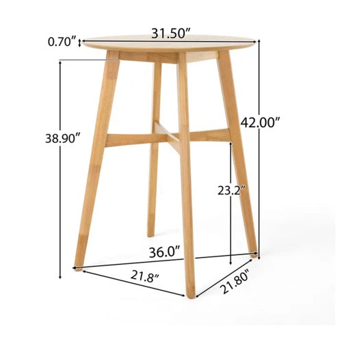 Mid-Century Modern Round Bar Table