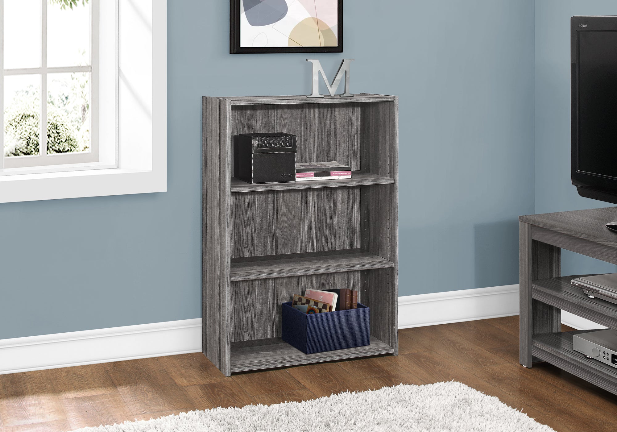 4-Tier Bookshelf for Office and Bedroom